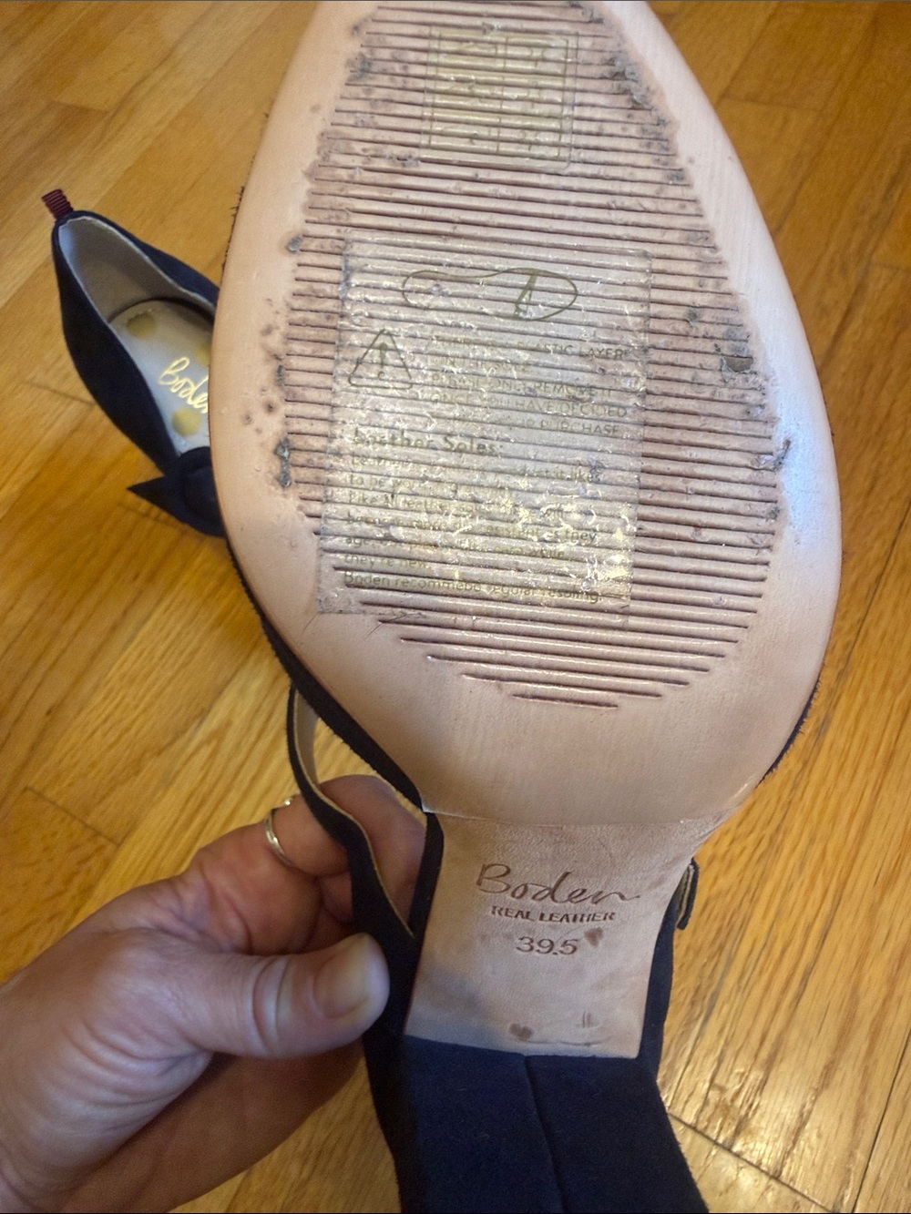 Boden Evie Mary Jane Block Heels - Picture 4 of 6